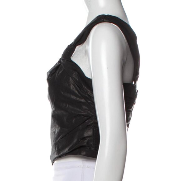 NWT Isabel Marant size 42 (US 10) ruched one strap crop top - Picture 3 of 9